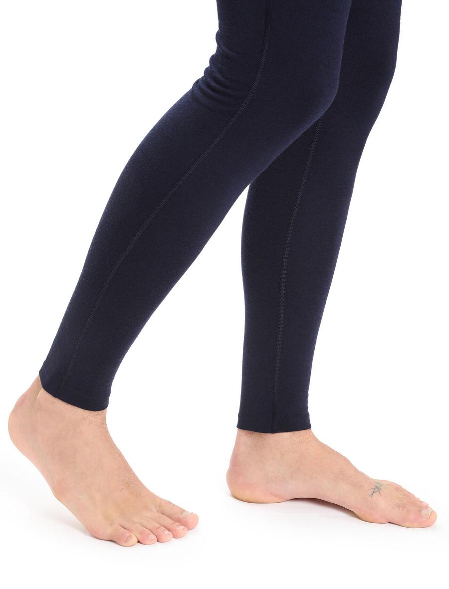 Leggings Icebreaker Merino 200 Oasis with Fly Homme Bleu Marine | FR 1132WNBY